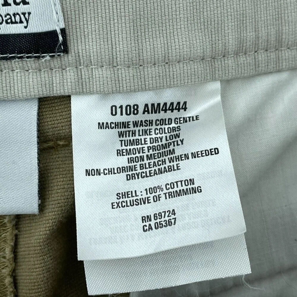 Columbia Mens Khaki Cotton Cargo Shorts With Side Pocket Size 38 1770